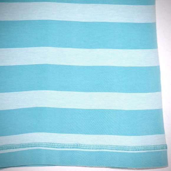 Lululemon Basic Short Sleeve Striped Tee Shirt L Blue Lightweight Workout Yoga - Picture 3 of 7